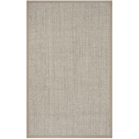Safavieh Natural Fiber 6 x 9 ft. Rectangle Area Rug Natural & Taupe NF151C-6